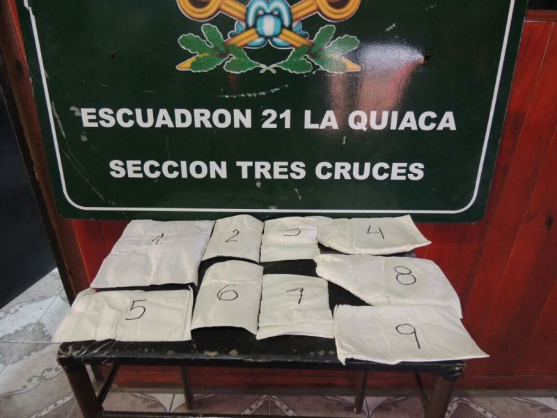 Detienen en Jujuy a un hombre que transportaba más de 2 kilos de cocaína adosada a su cuerpo